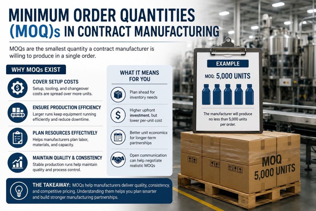 Minimum Order Quantities (MOQs) in Contract Manufacturing Explained.